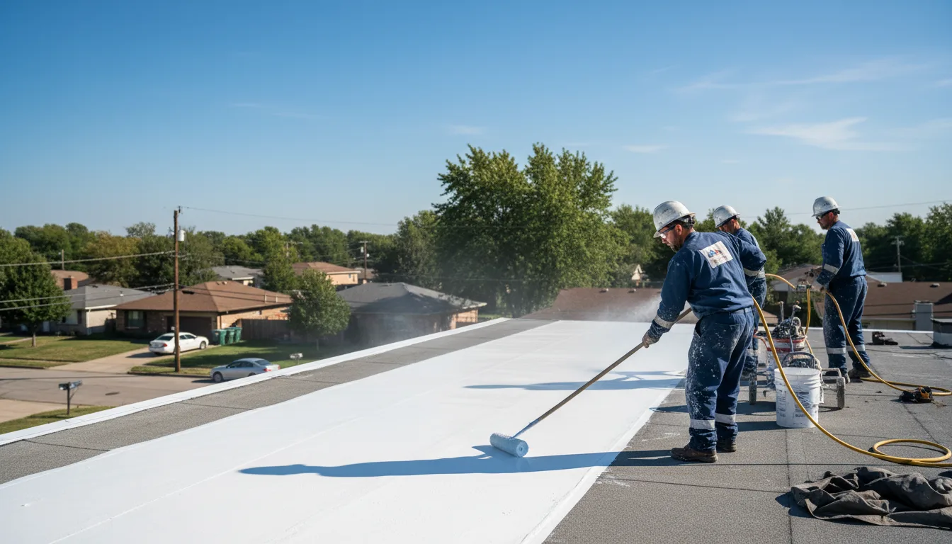 Commercial roof coating in Dewitt, IL near me
